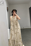 Mutedance 24 Spring/Summer Printed Long Skirt MD-MD24SS06-CELADON PM135
